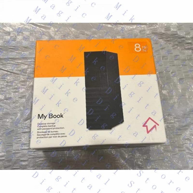 UU  New FOR Western Digital 8TB WD My Book External Hard Drive HDD - WDBBGB0080HBK-NESN