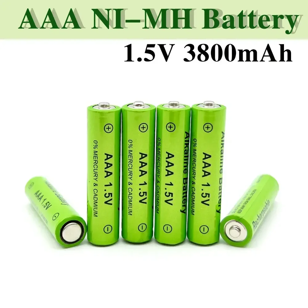 2024up-to-date1.5V AAA Battery3800mAh Rechargeable Battery NI-MH Battery for Clocks Mice Computers Toys So On