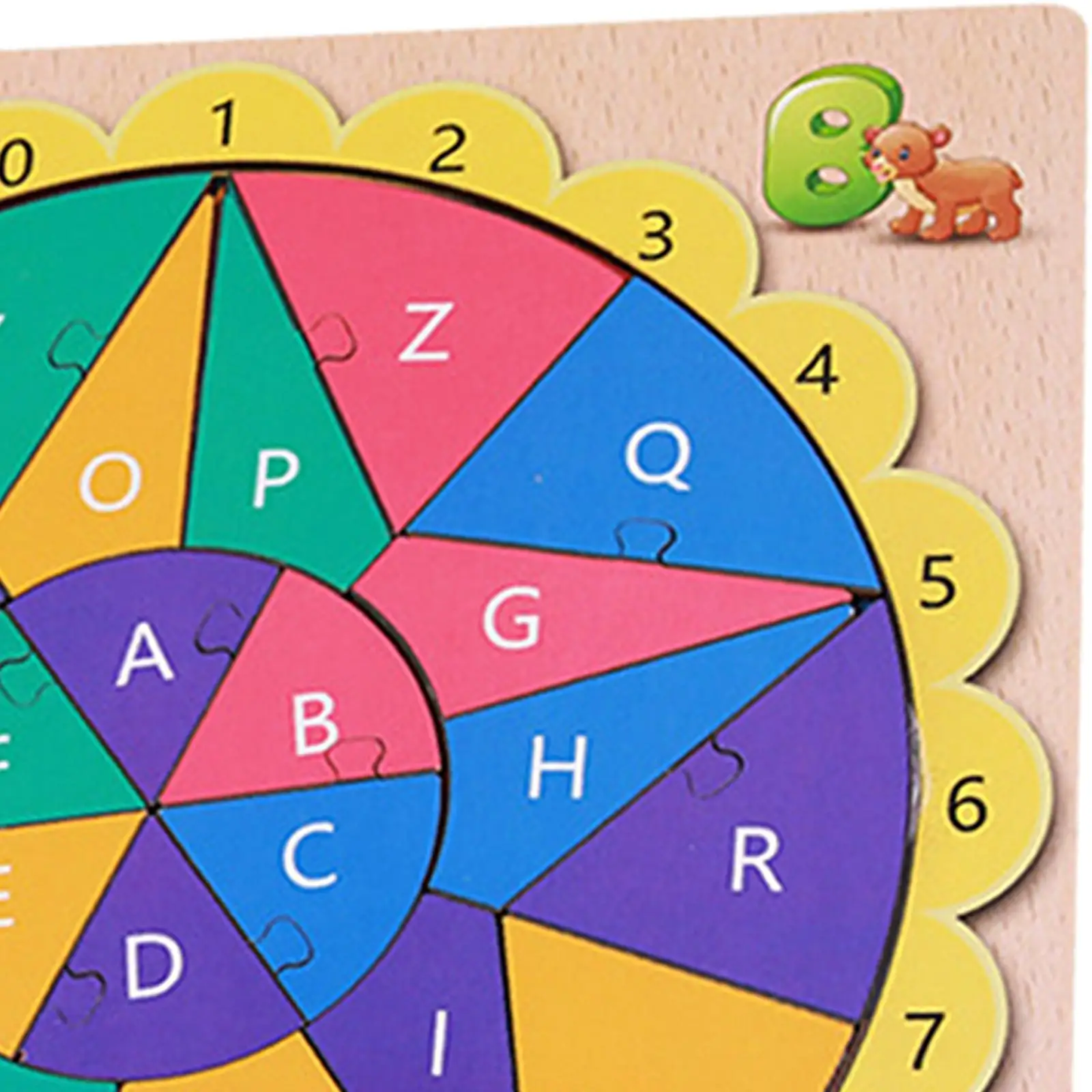 Wooden Alphabet Puzzles Color Cognition Jigsaw Puzzles Abc Learning Abc Alphabet Puzzle for 4 5 6 7 8 Year Old Children Gifts