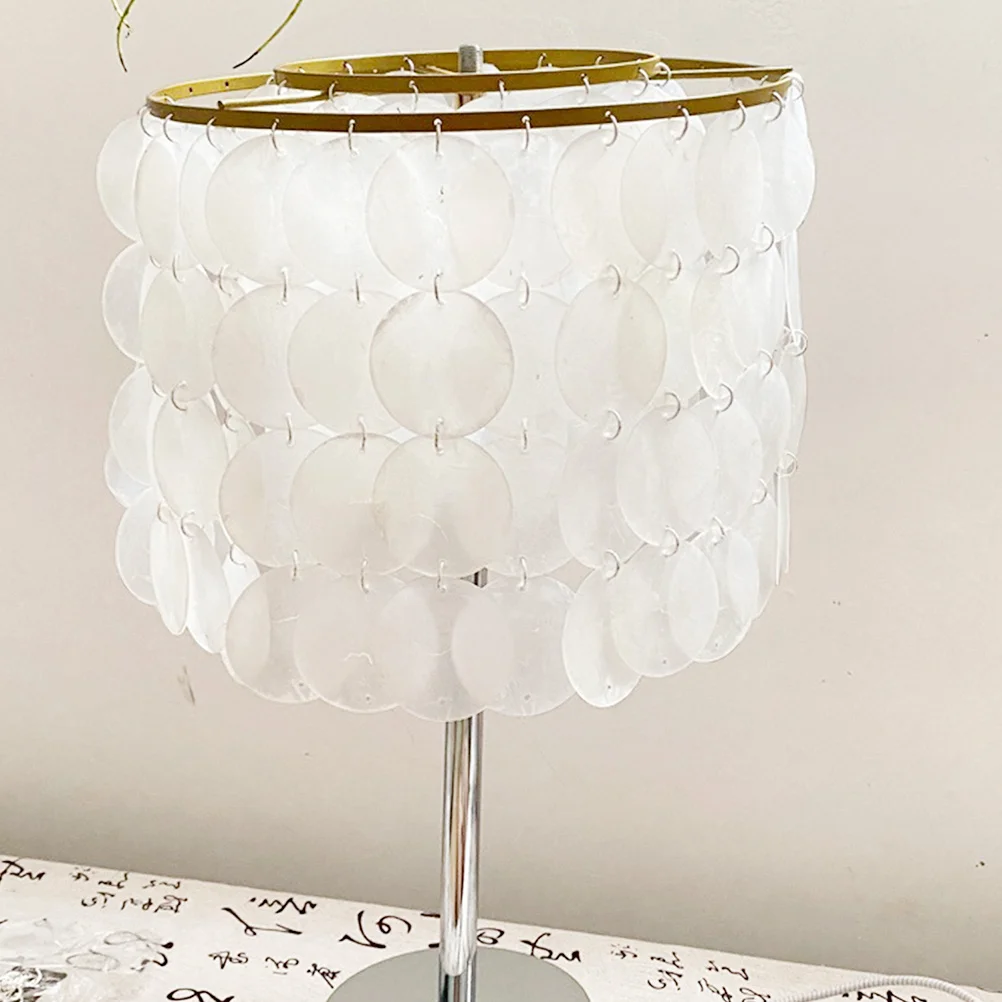 

50pcs Shell Discs Double Hole Natural Seashell Craft Material For Diy Decorations Wind Chimes Curtains Lamp Jewelry