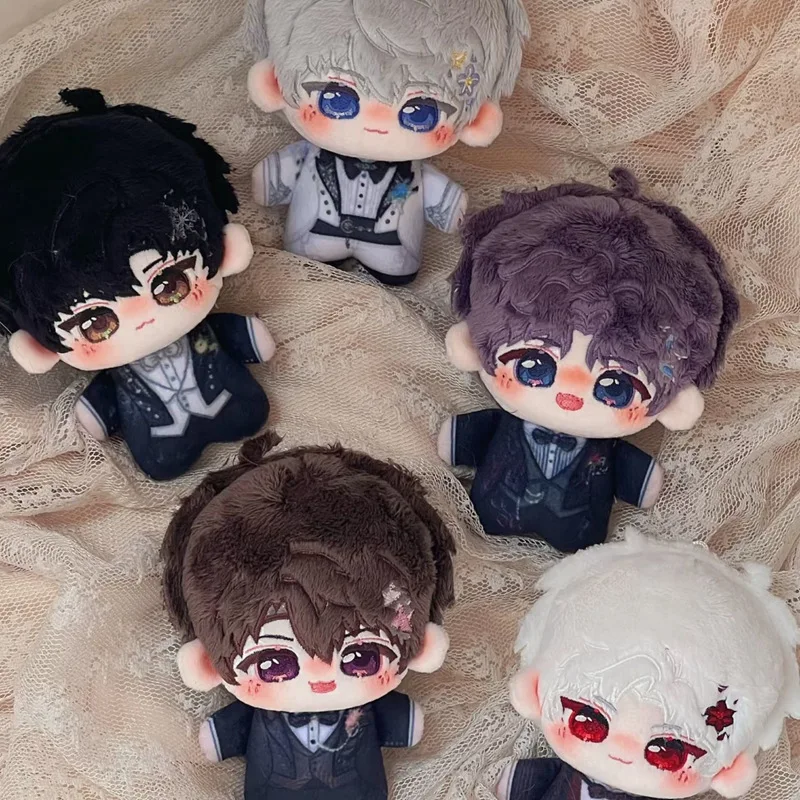 Game Character Suit Cotton Plush 5 Male Characters Fluffy Pocket Size Doll Keychain Romantic Gifts.