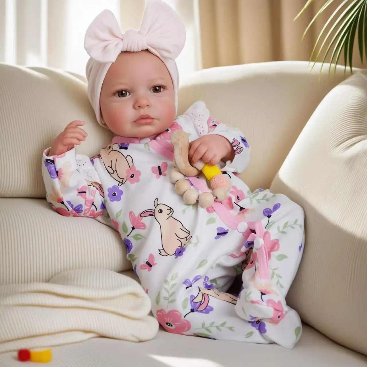 Réalistes Poupées Reborn 20 pouces 50 cm corps en tissu de vinyle en silicone doux fait à la main nouveau-né fille de bébé de la vie réelle