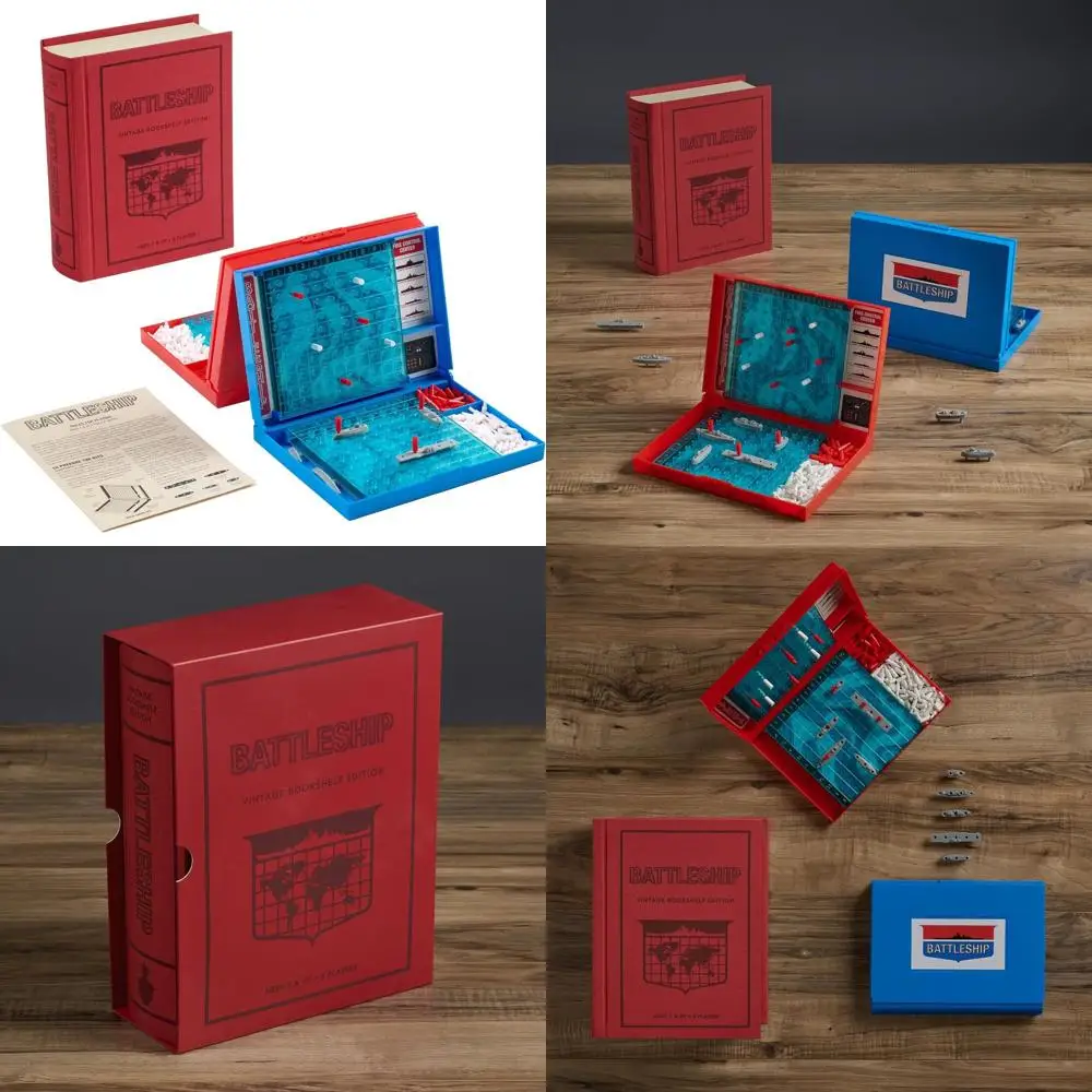 

Classic Naval Warfare: Vintage Bookshelf Edition Battleship Game