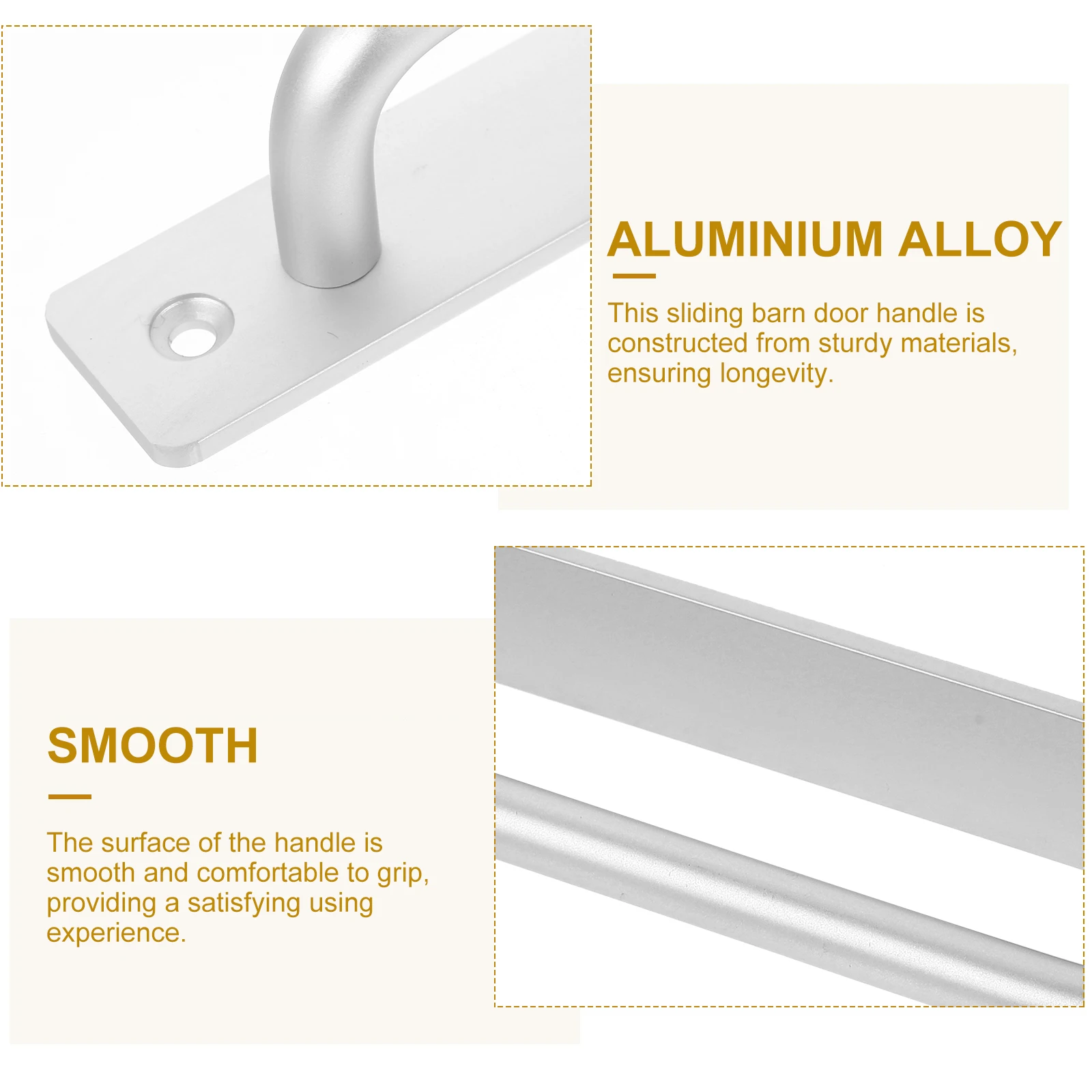 

Sliding Barn Door Handle 210mm Aluminum Alloy Heavy Duty Door Pull Handles for Wood Doors Closet Furniture Accessories