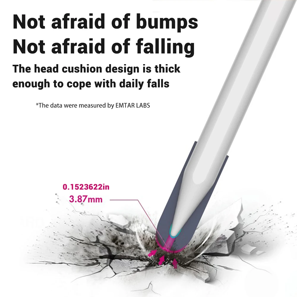 EMTRA Silicone Nib Cover For Apple Pencil 1 2 Replaceable Tip Case For iPad Pencil Stylus Penpoint Cover Silicone Protector Case