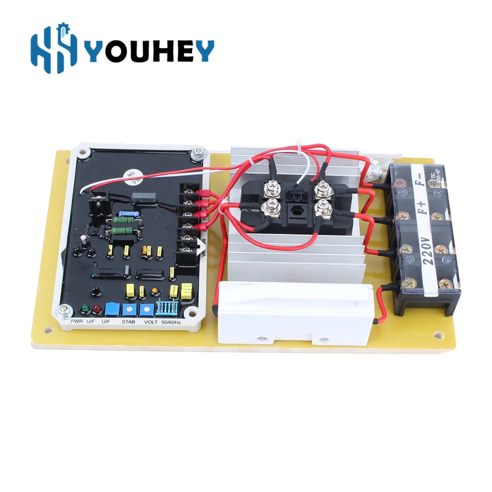 GAVR-75A 220V AVR Brush Generator Automatic Voltage Regulator Excitation Stabilizer Module With Rectifier Single Phase 75A Parts