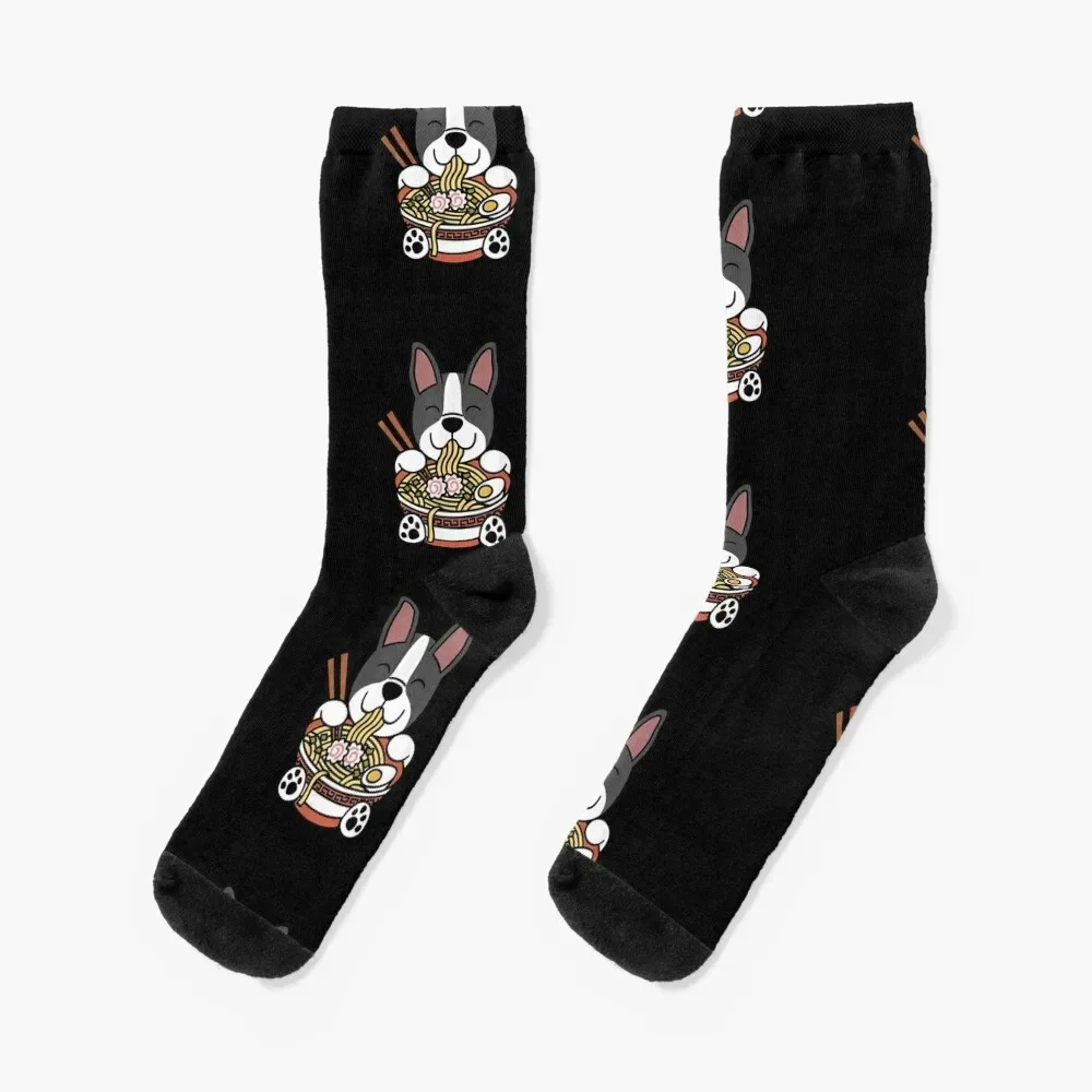 

Kawaii Boston Terrier Socks hiphop funny sock new year Male Socks Women's