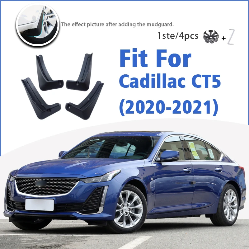 

Брызговик для Cadillac CT5 2020-2021 спереди и сзади 4 шт. Брызговики автомобильные аксессуары Auto Styline брызговик крыло