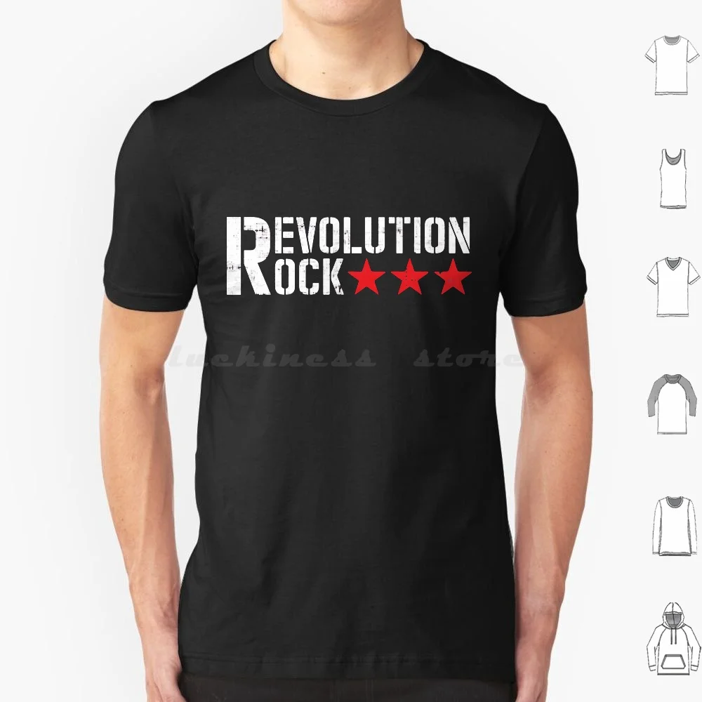 Camiseta Rock Revolution talla grande 100% algodón Revolution Videojuego Zoe Hb Studios Konami 3 Wii Kuju Savage
