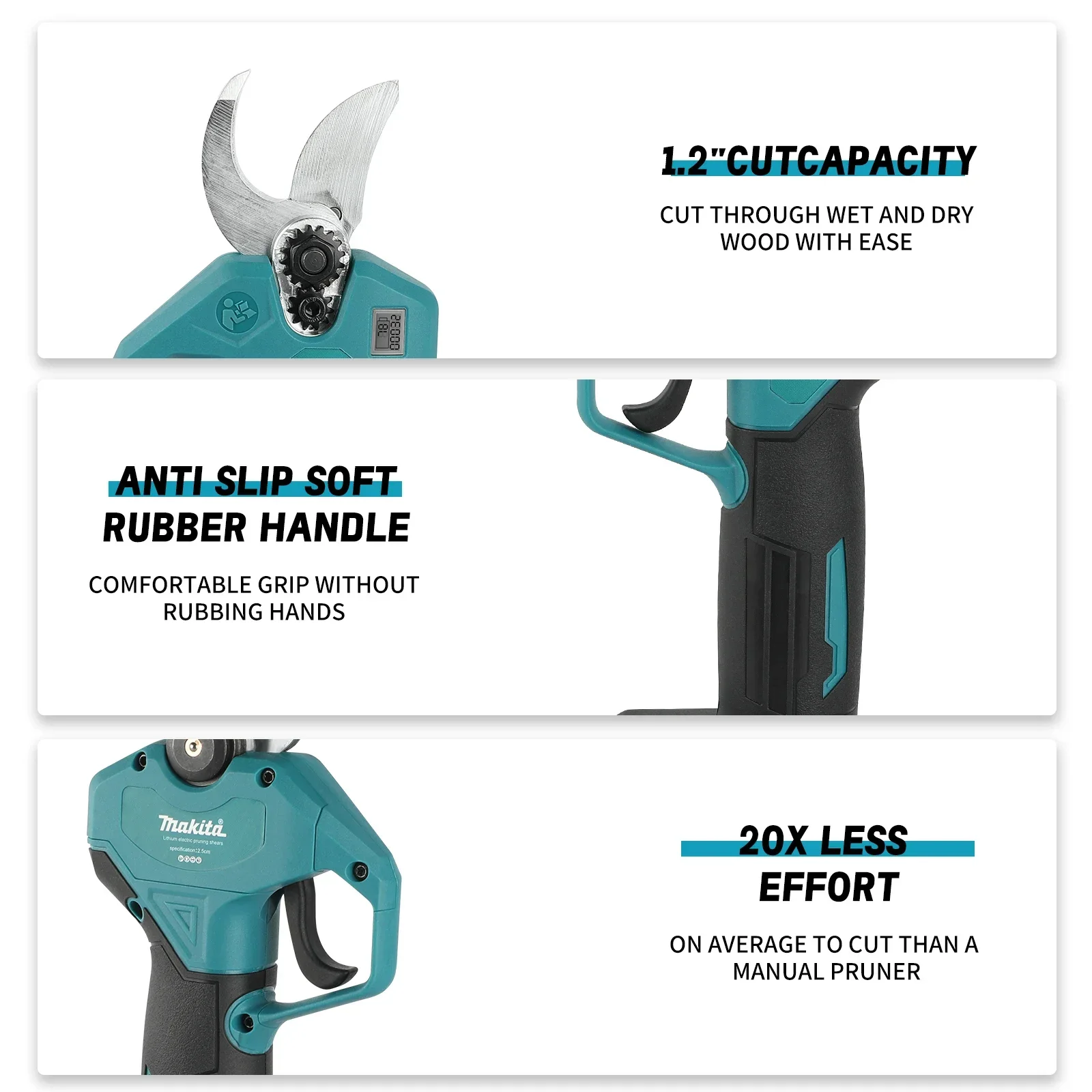For Makita 18V Battery Pins UP250 Brushless Cordless Pruning Shears 30mm Cutting Diameter Handheld Branch Cutter