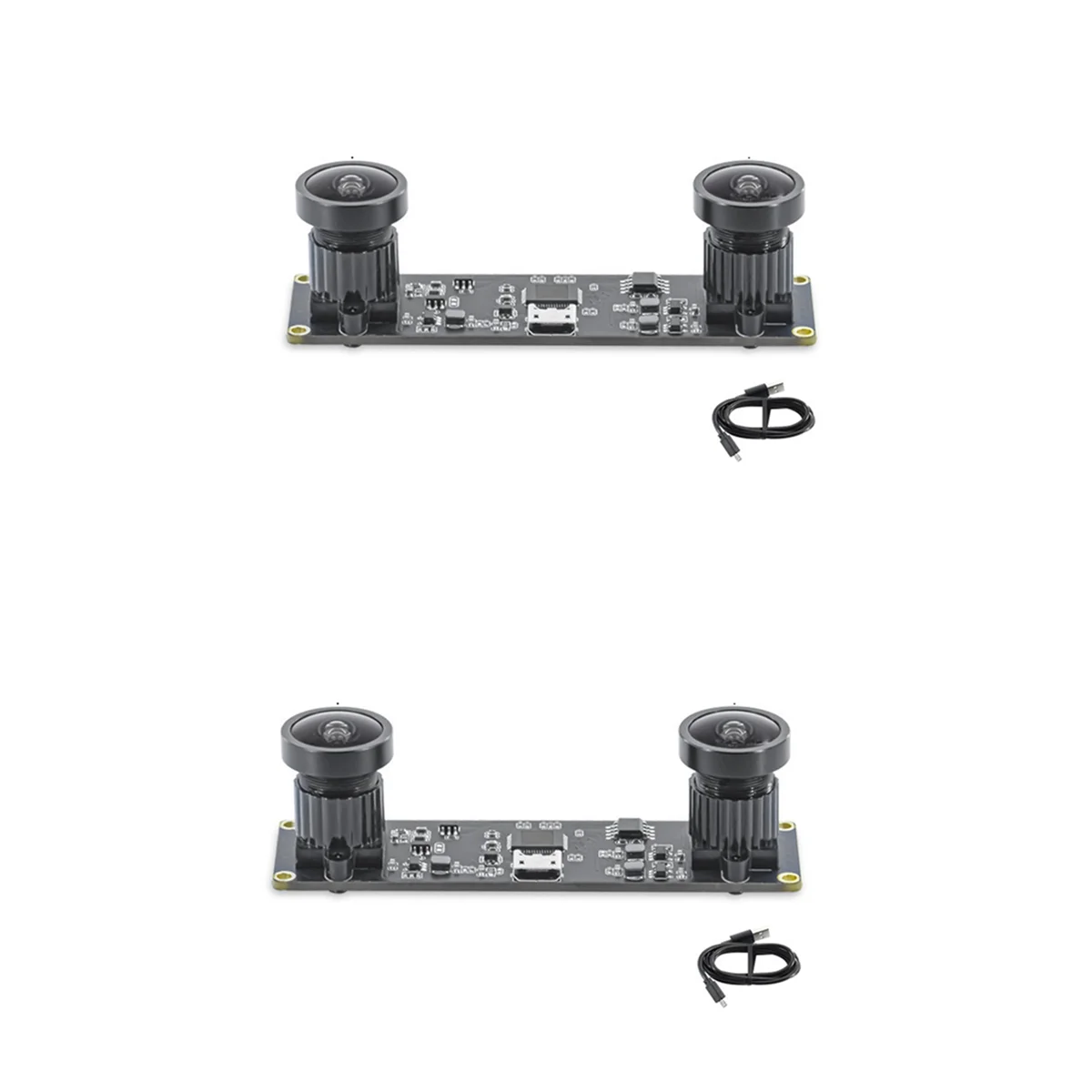 A45U 2X caméra USB stéréo 3D synchrone VR 3840X1080P 4MP 60Fps Mini Module de caméra double USB avec objectif grand Angle 130 degrés