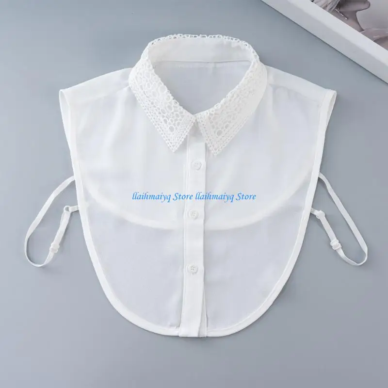 573B Detachable Collar Half Shirt Fashion Accessories Lace Hollowed Collar Insert