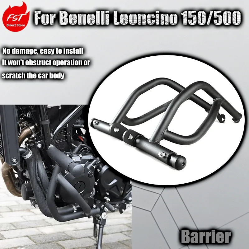 

For Guard bar compatible with Benelli Leoncino 500 bumper modification parts, Leoncino 150 anti-fall protective bar