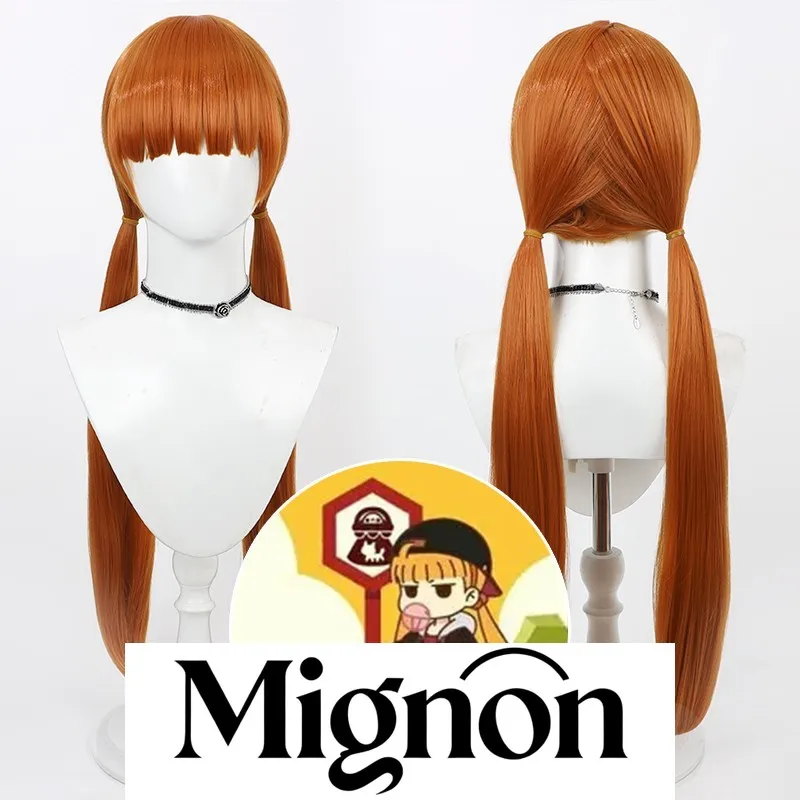 

Анимация Легенда о Луо Сяоhei Шань Синь Косплей Парик Оранжевый Красный Длинные Волосы Имитация Кожи Головы