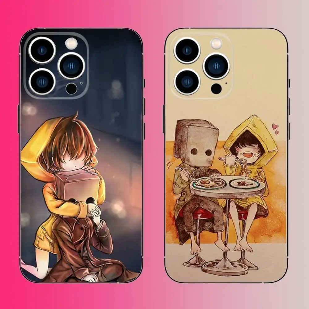 

Game Little Nightmares Phone Case For iPhone 16,15,14,13,12,11,Pro,Max,Plus,Mini,X,XS,XR,8,7,6,S,SE Soft Black Case