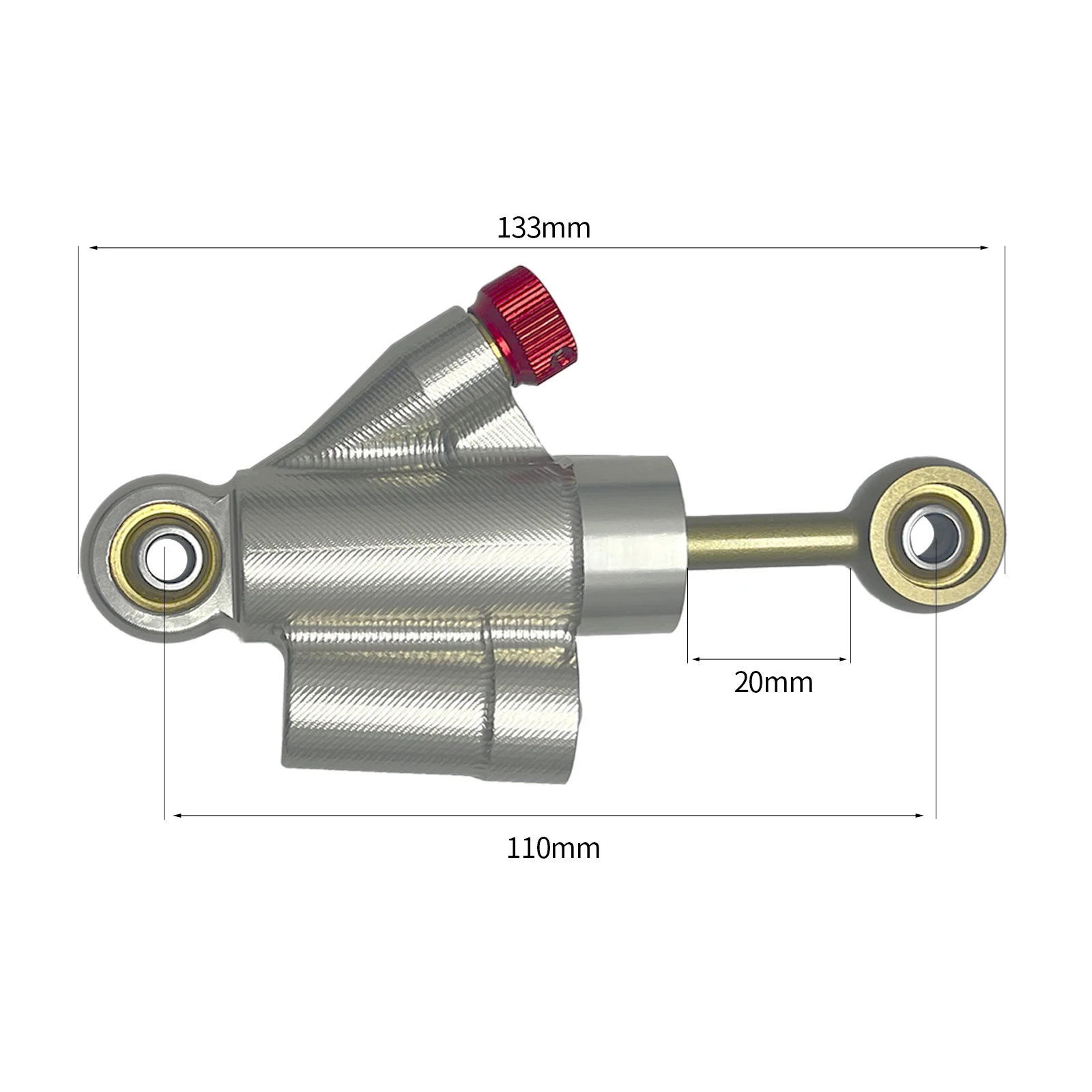 CNC corto regolabile fuoristrada Motocross ammortizzatore di sterzo stabilizzatore controllo di sicurezza universale per Honda CRF250R Husqvarna