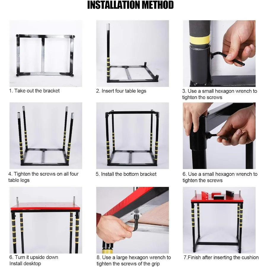 معدات اللياقة البدنية لطاولة المصارعة ذات الذراع القياسية مع مادة هيكل فولاذي مثالية للترفيه المنزلي أو المكتبي، Bla المتين