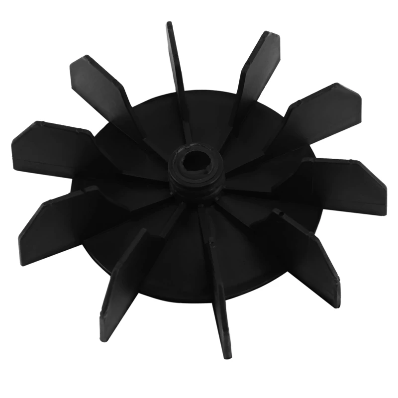 A05I-10X Replacement 0.5 Inch Inner Bore 10 Impeller Air Compressor Motor Fan Blade Black