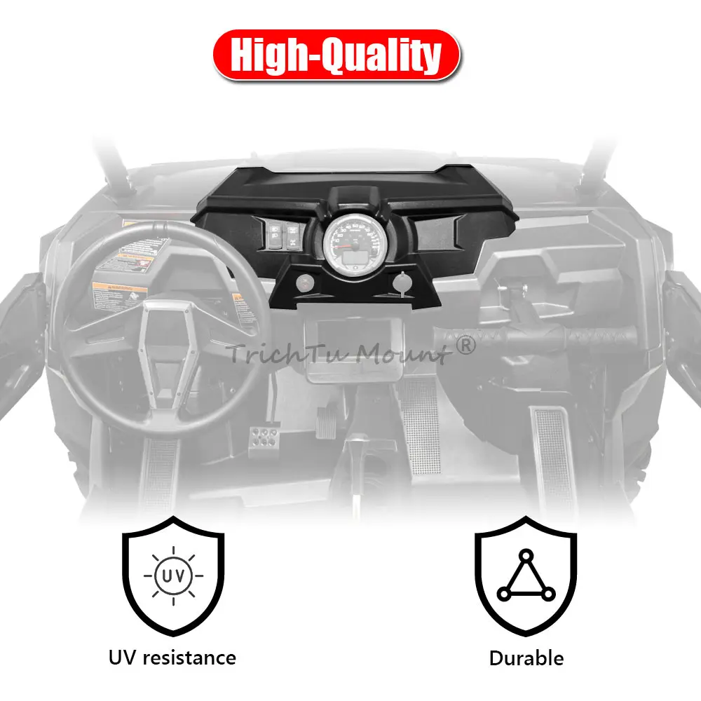 UTV Front Upper Console Dash Cover Panel For Polaris RZR 900 XP Turbo S4 1000 EPS 2014-2019 Accessories Matte Black ABS