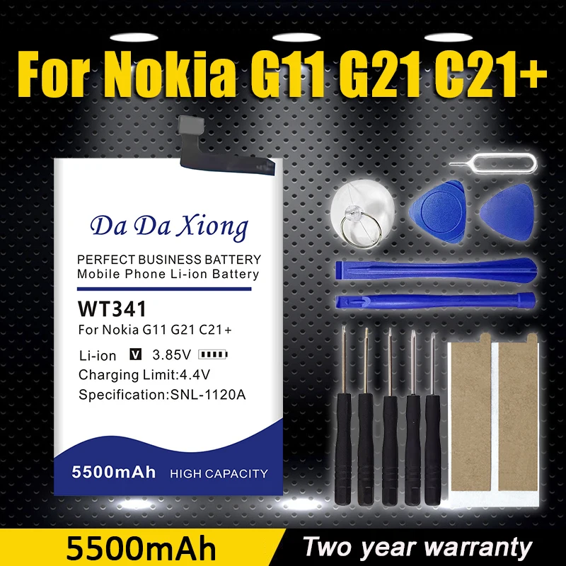 Batería de repuesto WT341 de 5500mAh para Nokia G21 TA-1418 TA-1415 TA-1412