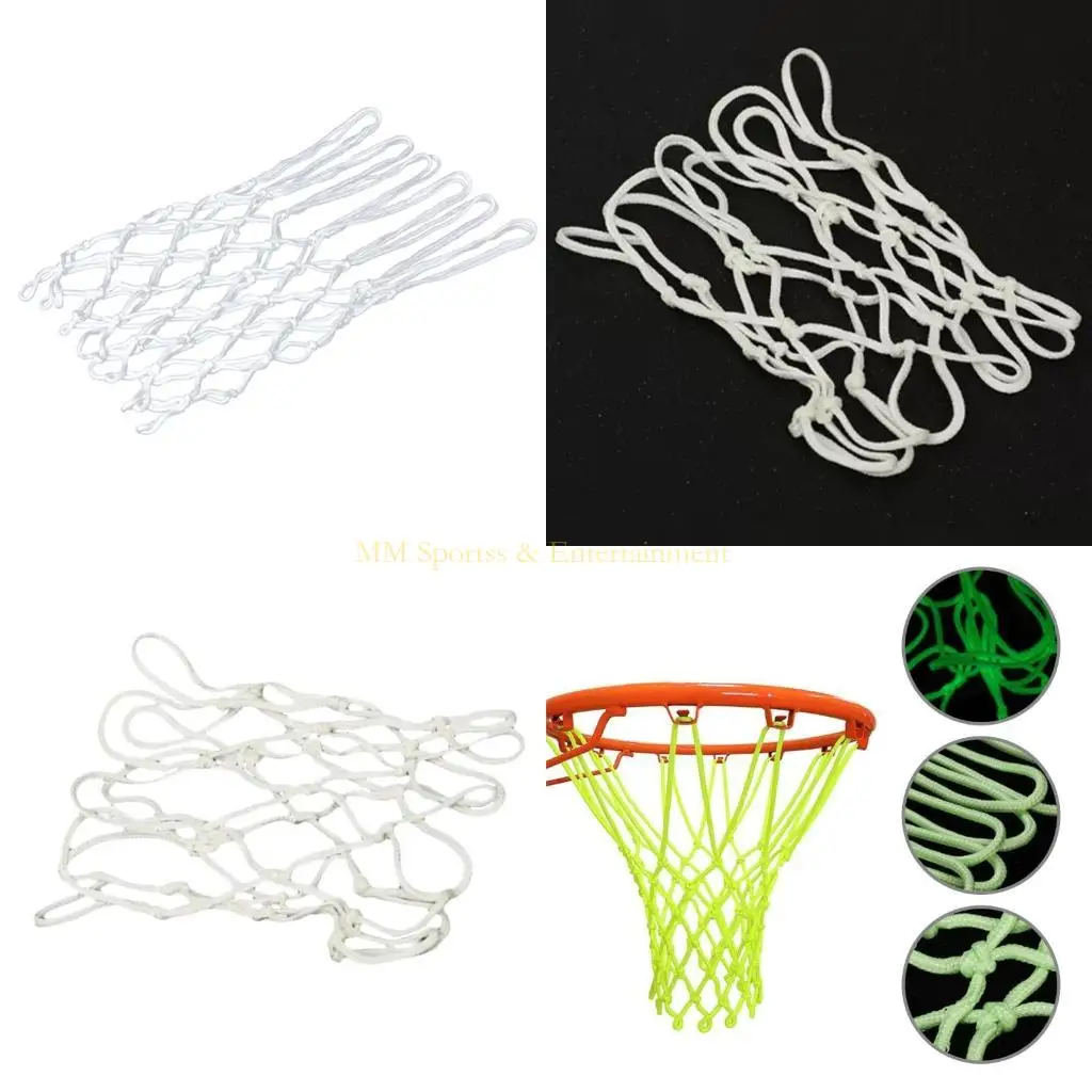 

31BE Outdoor Sports Basketball Hoop Net Luminous Basketball Net Easy to Install