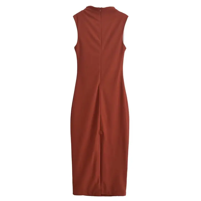 Printemps 2025 femmes Midi Dr nouveauté robe Design sens plissé décoration longue Svel trajet Sle autre matériel 00