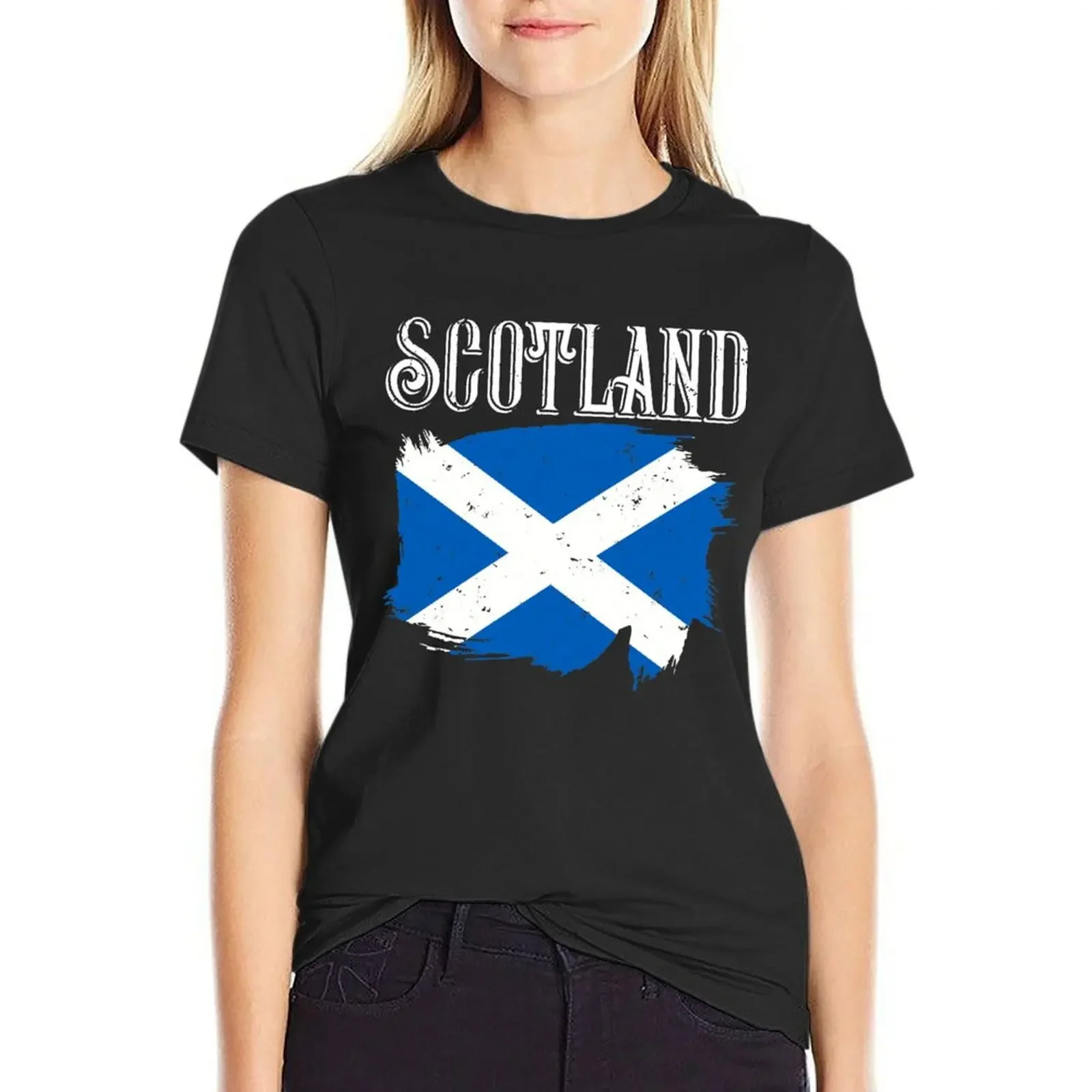 

Scotland T-Shirt summer clothes oversized cute tops sweat Women tops