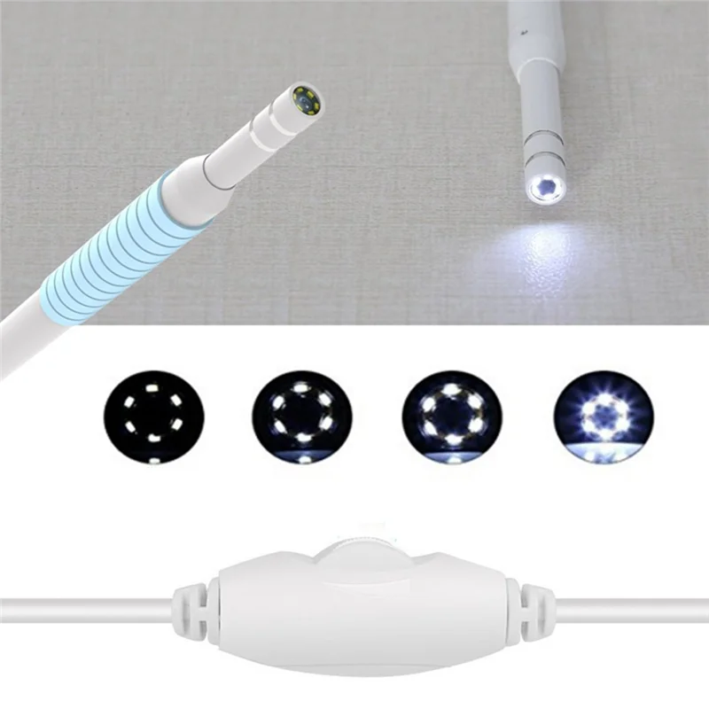 

【Must-Haves】Ear Cleaner Otoscope 5.5MM Lens HD720P Ear Picker 3In1 Micro-USB Type-C Inspection Endoscope Camera