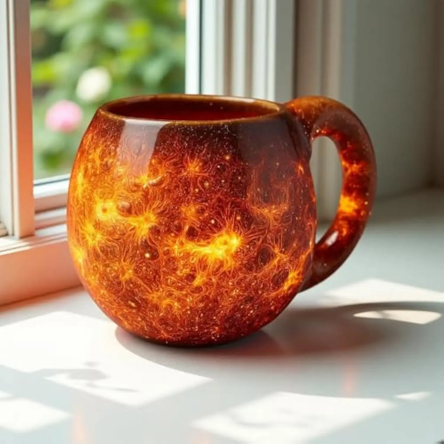 High Quality Resin Mug Planet Space Theme Planetary Mineral Crystal Resin Mug
