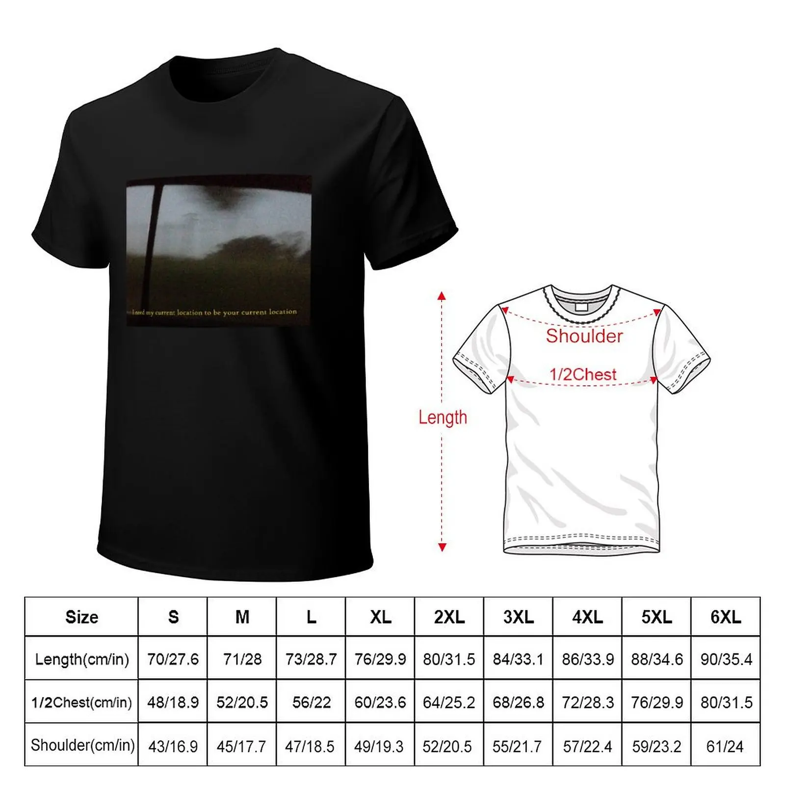 Current Location .- Lany T-Shirt Work Utility Casual Tee Shirt