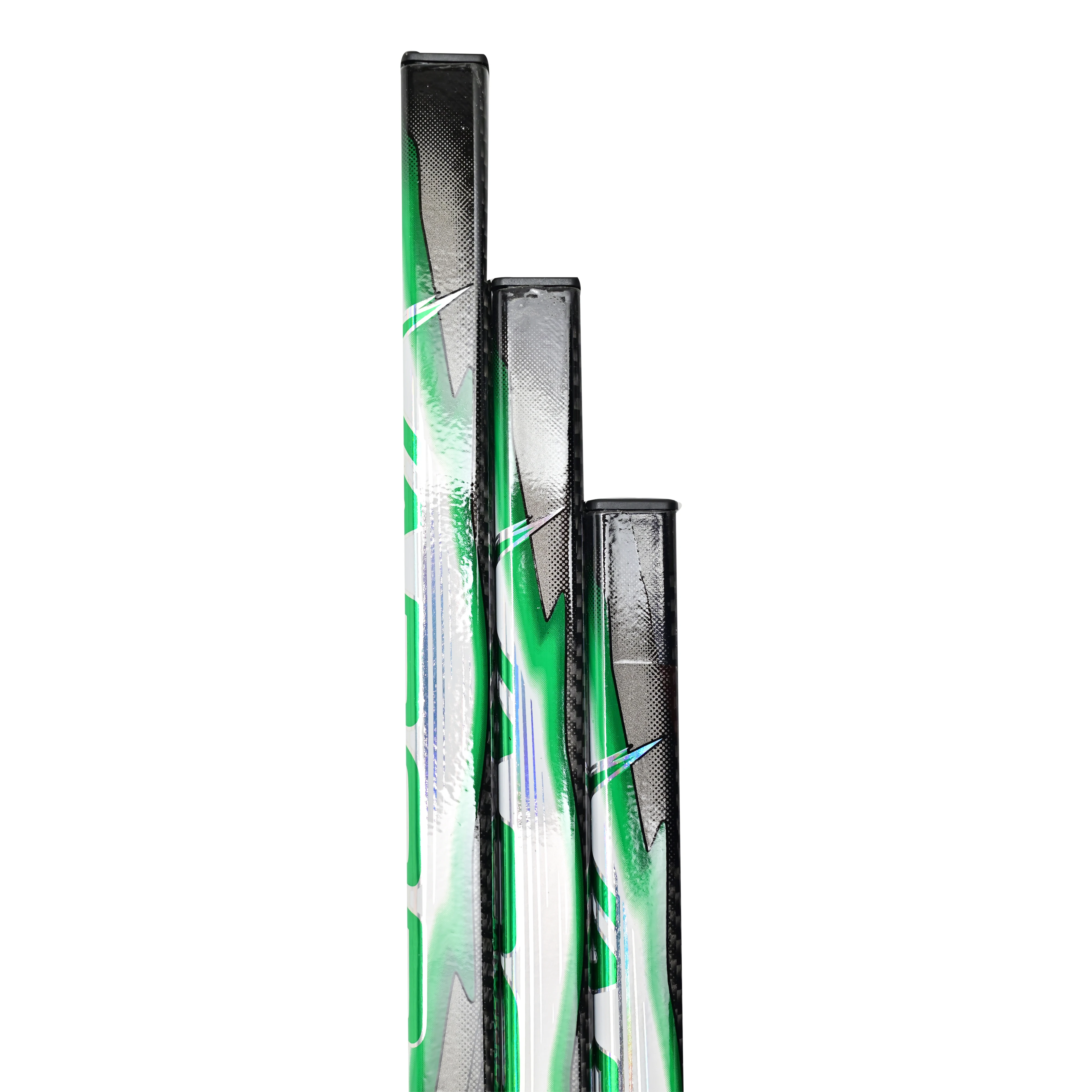 [2-Pack][SR][LKP][Green Hyperfly] Fly2 Classic Taper Slim Shaft Grip Carbon Fiber Hockey Stick - عصا أداء ممتازة