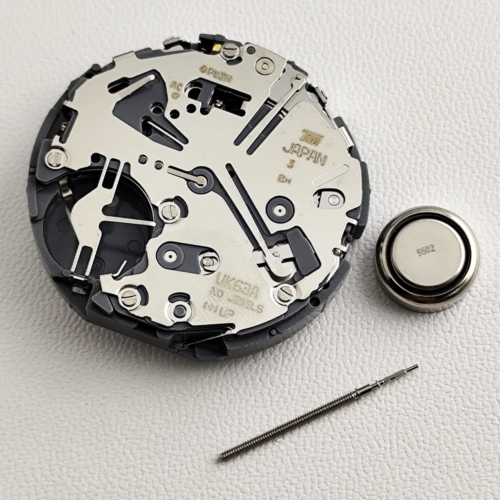 Quartz VK63 Movement 3 O'Clock Watch Movement Fits Watch Accessories For VK63 Movement Replacement Watch Parts Watches For Man
