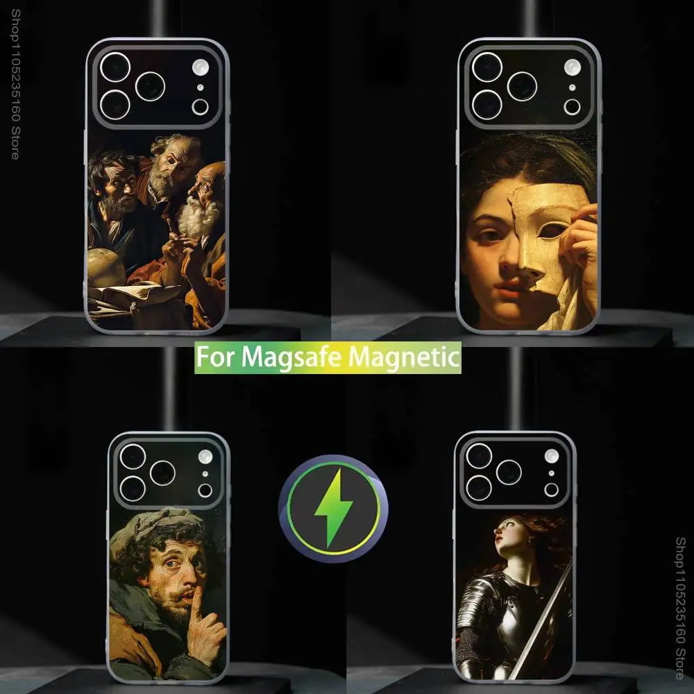

C-Caravaggio Paintings For iPhone 17,16,15,14,13,12,11,Pro,Max,Plus,Mini,SE4,E Magnetic For Magsafe Wireless Phone Case