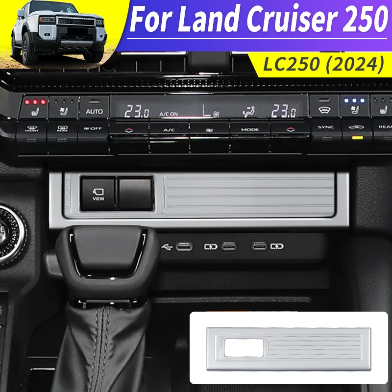 

For Toyota Land Cruiser 250 2024 1958 Prado LC250 First Edition Cigarette Lighter Panel Decoration Sticker,Interior Accessories