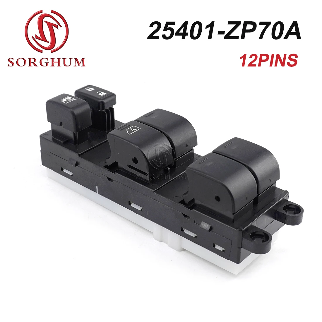 

SORGHUM 25401-ZP70A 25401ZP70A For Nissan 2005-2012 Frontier Crew Cab Power Window Master Switch Control Front Left Driver Side