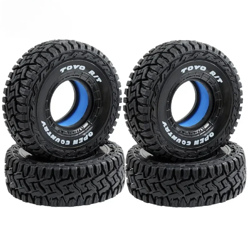 4PCS 1.9'' Soft Rubber Tires OD 120MM for 1/10 RC Crawler Car Axial  SCX10 90046 W218
