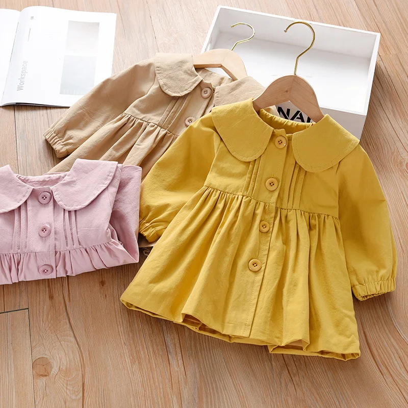 Girls Jackets Coat Windbreak Outwear Cotton 2026 Yellow Spring Autumn Poncho Toddler Kids Windproof Children's Clothing