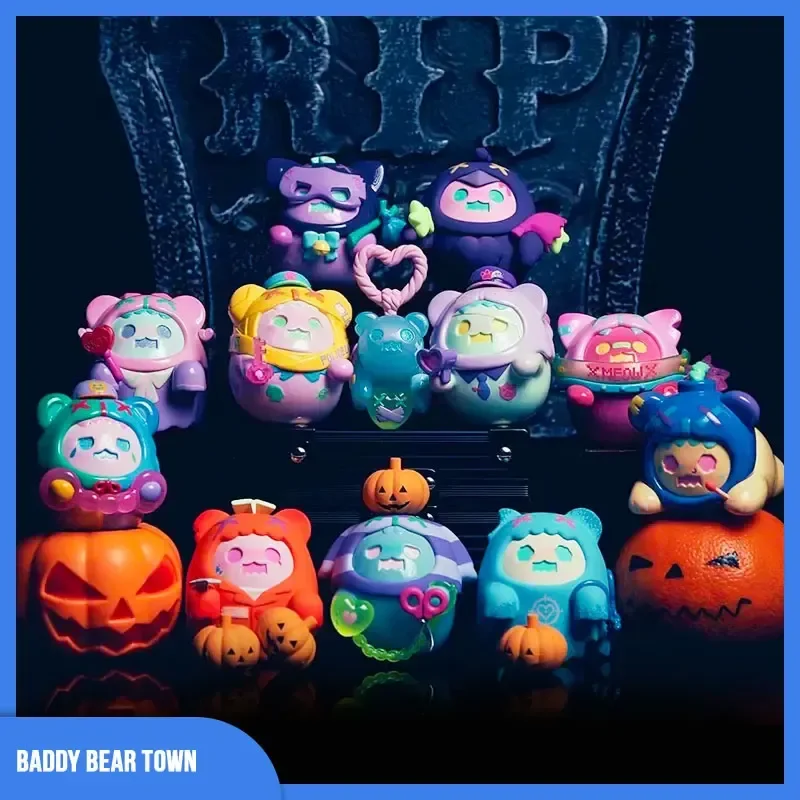 Blind  Box Genuine Finding Unicorn Shinwoo Baddy Bear Town Series Toys Cute Doll Figure Surprise Mystery Guess Halloween Gift