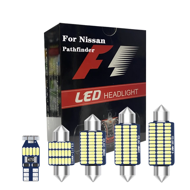 

Canbus LED Interior Light For Nissan Pathfinder WD21 R50 R51 R52 1986-2021 Vehicle Accessories Map Dome No Error Bulbs Kit