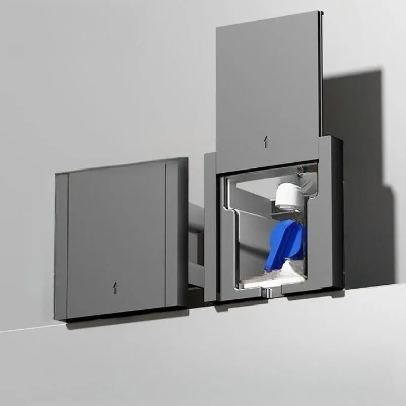 

Flat push embedded water purifier 86 panel invisible hidden socket water purification pipe two points water three points drain,