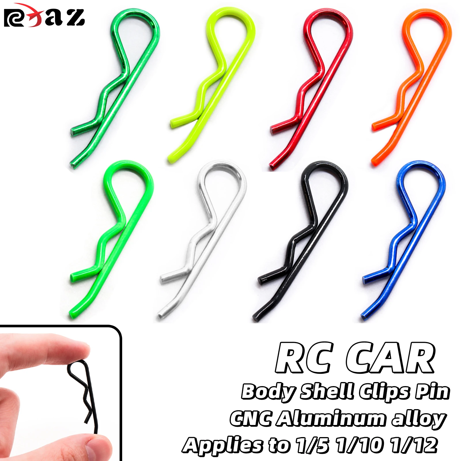 RCXAZ RC voiture Lager corps coque pince boucle ardillon 1/5 1/10 pour Traxxas Hsp Redcat Rc4wd Tamiya Axial SCX10 D90 Hpi RC pièces de voiture Accs