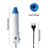 220V HEAT GUN Hot Air Gun Electric Power Temperature Blower 250W Display DIY Craft Embossing Shrink Wrapping PVC Cable Repair