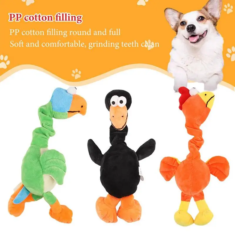 Interactive Play For Dogs Squeaky Dog Plush Toy With Built-in Sound Device Comfortable And Durable Puzzle Dog Stuffed Toys For