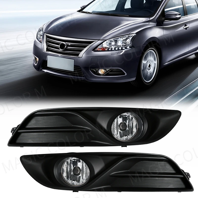 

LED Fog Lamps For Nissan Sylphy Sentra Bluebird 2013 2014 2015 Daytime Running Lights Front Bumper Driving Headlight Cover Wires