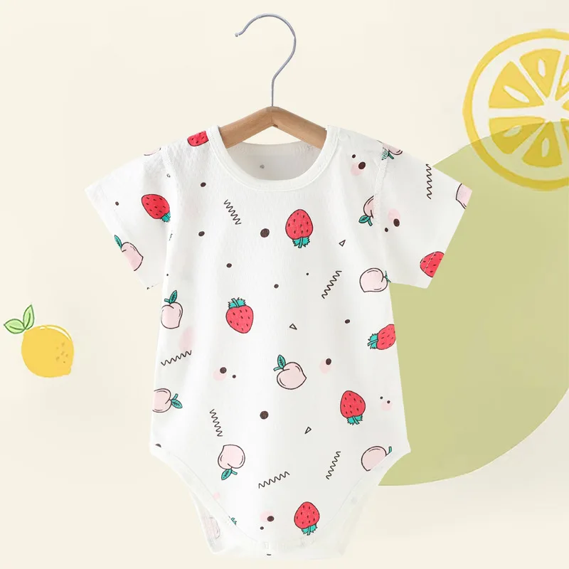 Newborn Unisex Baby clothing Cute Fruits Prints Kids Clothes Super Soft Summer Infant Rompers outfits jumpsuits For Bebe 0-1 yrs