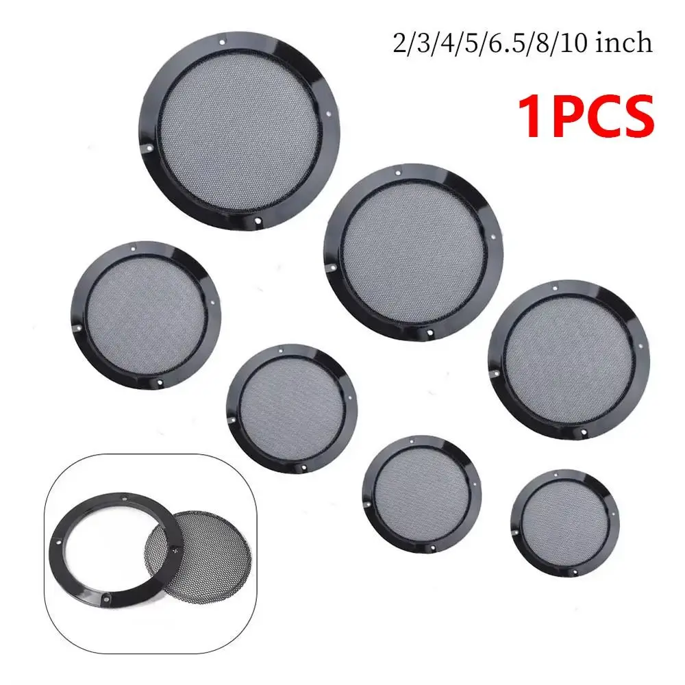 1Pcs 2/3/4/5/6.5/8/10 inch Speaker Net Cover High-grade Enclosure Speakers Plastic Frame Car Home Metal Iron Wire Grilles