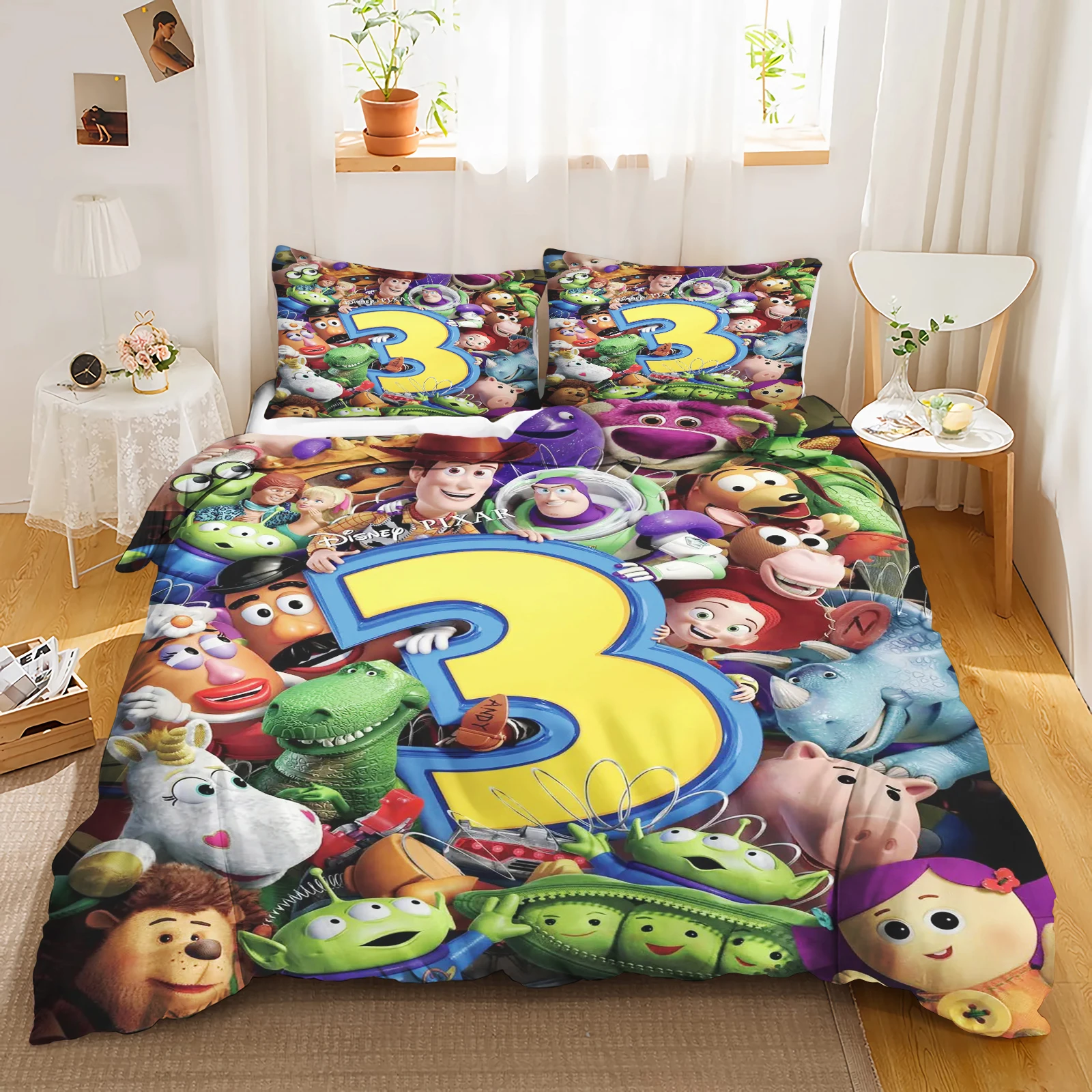 

Toy Story Duvet Cover Set Comforter Bedding 3d Children'S Bedding Set 3-Piece 1 Quilt Cover King Size