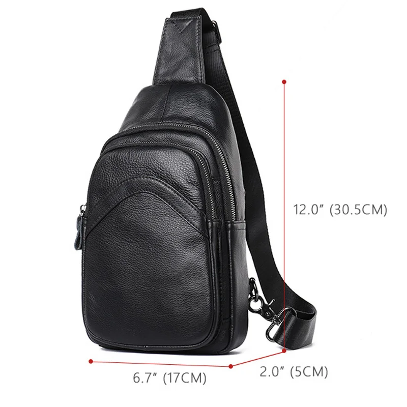 Imagem -04 - Bolsa de Ombro de Grande Capacidade Masculina Bolsas Crossbody de Luxo Bolsa de Peito Masculina Marca Estilista Preta Nova 2024