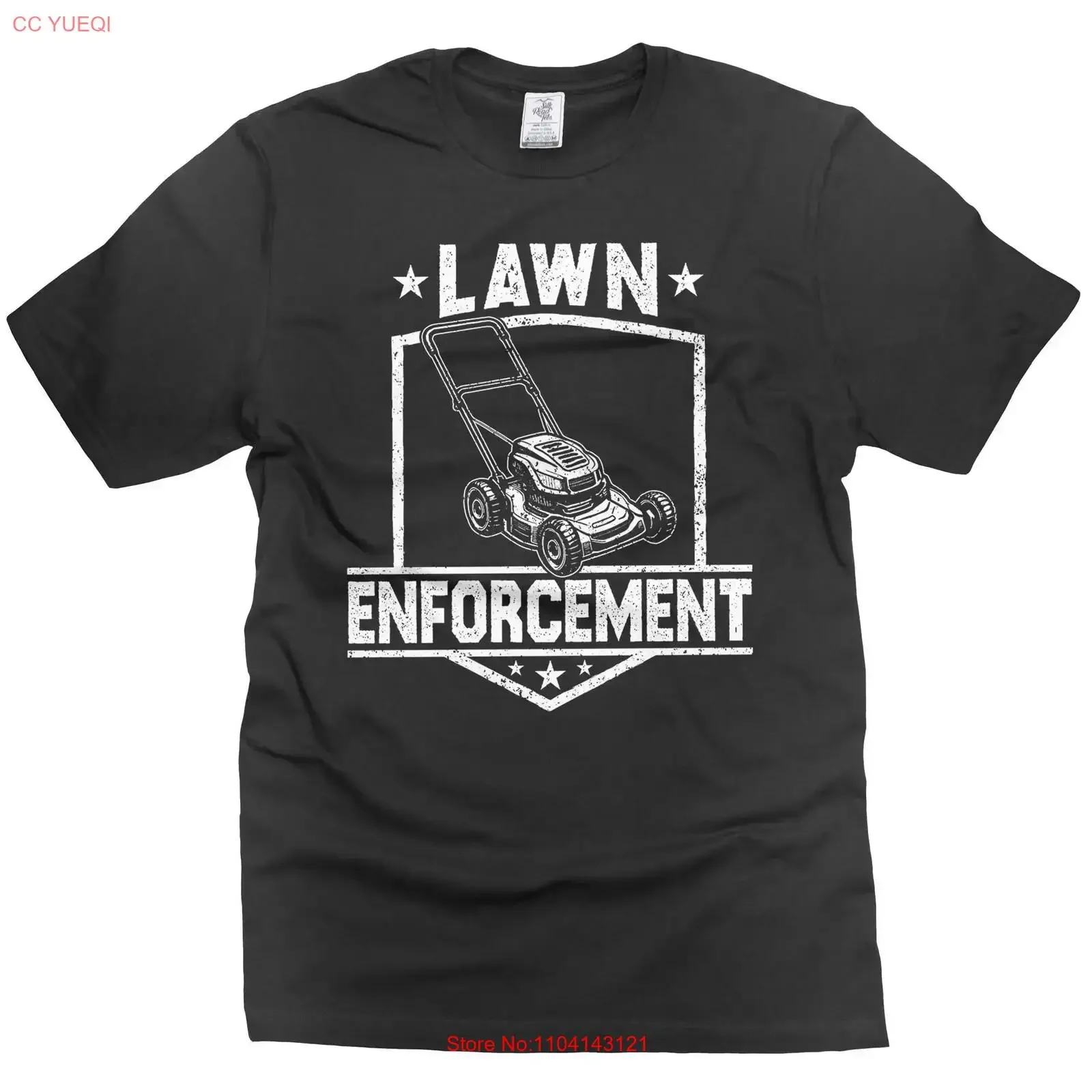 funny outdoors t shirt for dad mowing mower lawn tees fathers day gift vintage Washed designer clothes streetwear Soft