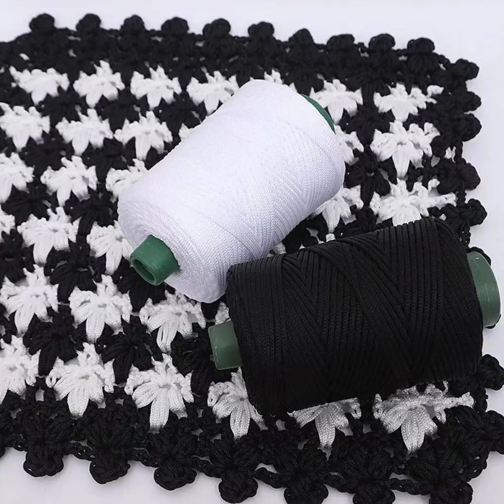 Fil de corde de glace fait à la main de 3mm, coussin de crochet pour débutants, fil de Crochet, chapeau, chaussures, sac de tricot tissé à la main, fil à tricoter